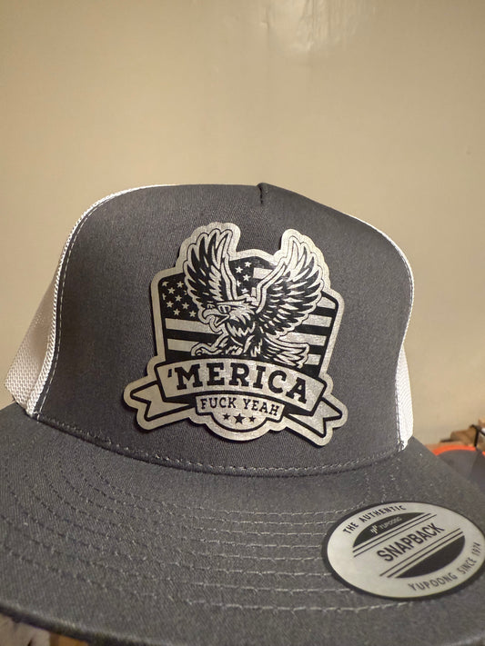 🇺🇸 ’Merica Eagle Trucker Hat – “F*ck Yeah” Edition